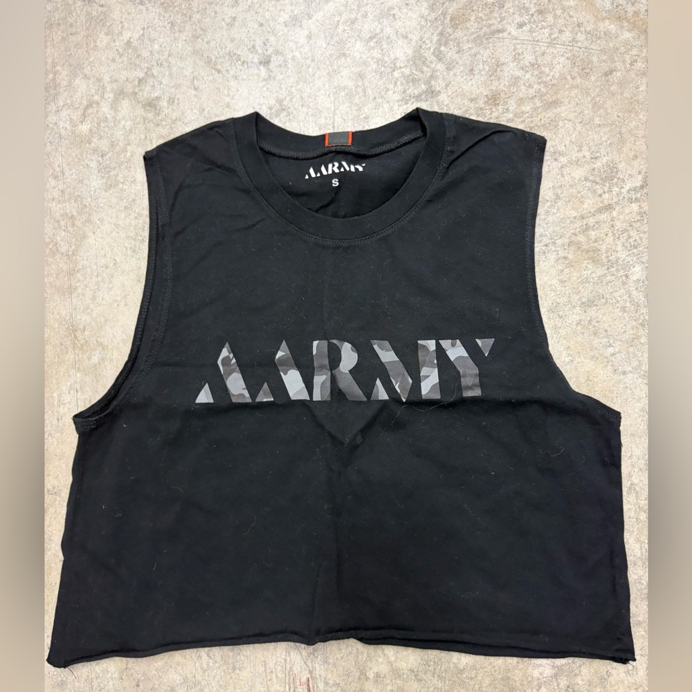 AARMY Black Sleeveless Top‎